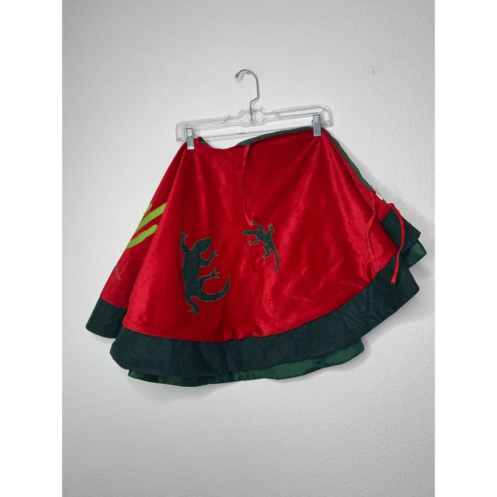 Prima Creations Southwestern Christmas Tree Skirt Red Velvet Kokopelli Cactus 48
